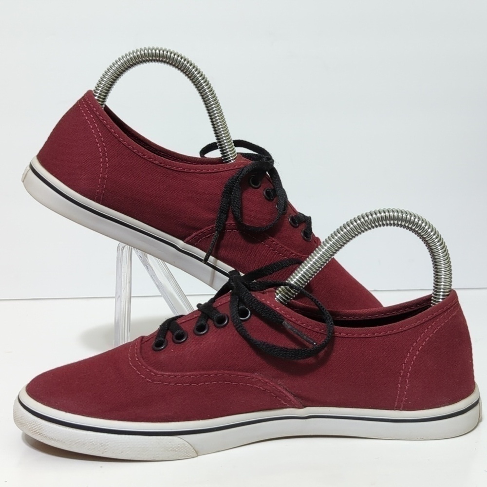 Vans off the wall burgendy red athletic sneaker women's size 6.5 men's 5 - Picture 11 of 14